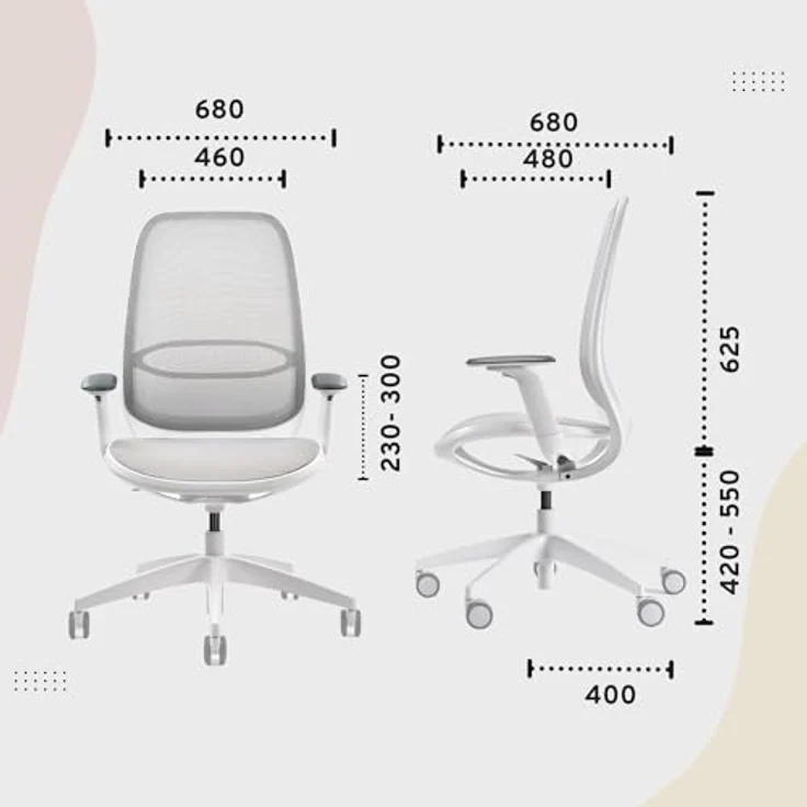 sedus Bürostuhl se:air: Bürostuhl aus Netzmembran mit Mulitfunktionsarmlehnen, (automatischer Gewichtsanpassung und Lordosenstütze, Zeitloses und filigranes Design) – Bild 4