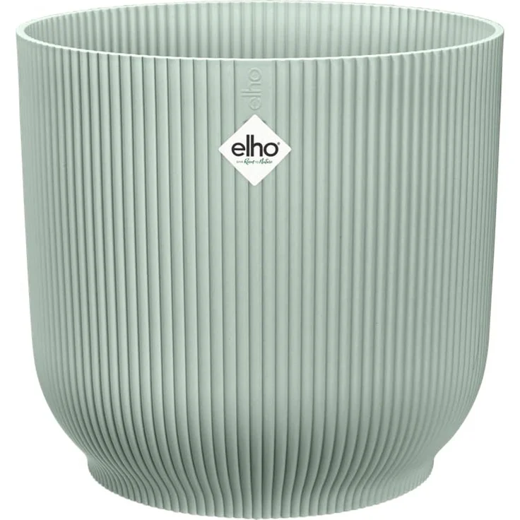 elho Vibes fold rund 30cm Blumentopf - Sorbet Green | Ø 29.5 x H 27.2 cm | Für den Innenbereich geeignet | 100 % recycelter Kunststoff