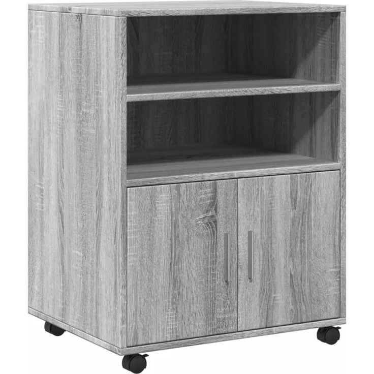 vidaXL Rollschrank Grau Sonoma 60x48x81 cm Holzwerkstoff 853169 – Bild 1