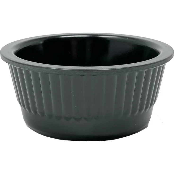 4x Saucenschälchen Set Snackschalen Schwarz Dipschale Rund Melamin Schälchen 751 – Bild 3