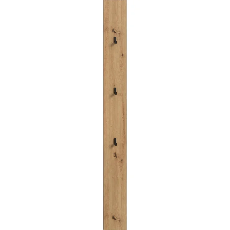 Garderobenpaneel >Drive< in artisan oak - 160x13x6cm (BxHxT) – Bild 2