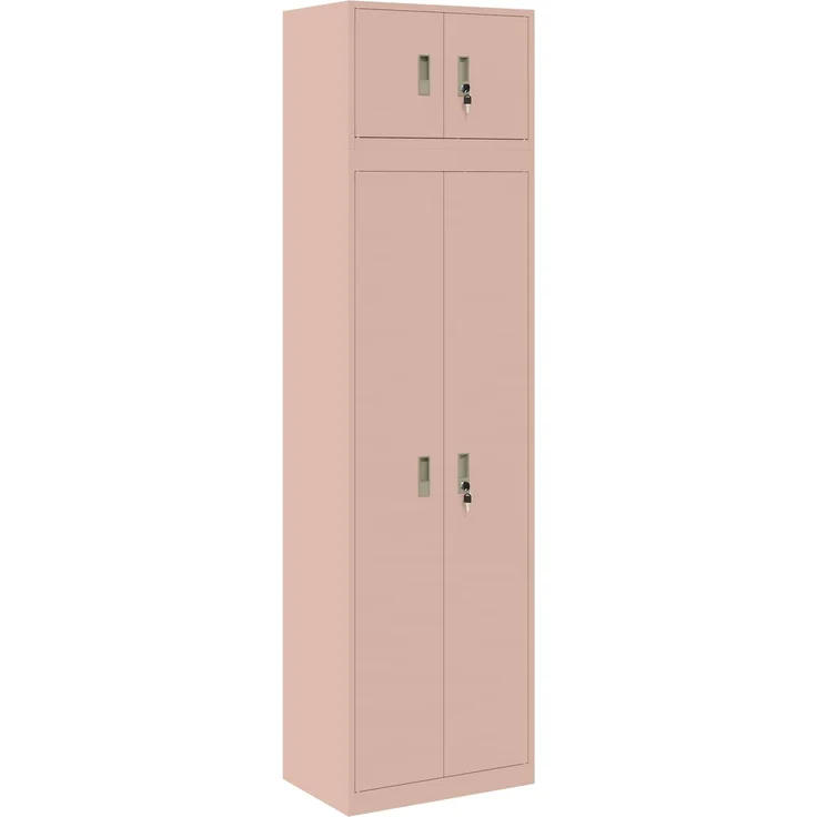 vidaXL Aufbewahrungsschrank 2 stk. Rosa 60 x 40 x 220 cm Stahl 3438706 – Bild 2