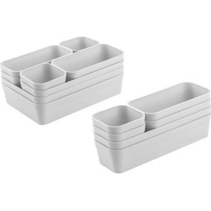 Engelland Schubladeneinsatz Schubladen-Organizer (Vorteils-Set, 14 St, individuelle Anordnung, passend für alle gängigen Schubladen), BPA-frei, spülmaschinengeeignet, gefrierschrankgeeignet – Bild 6