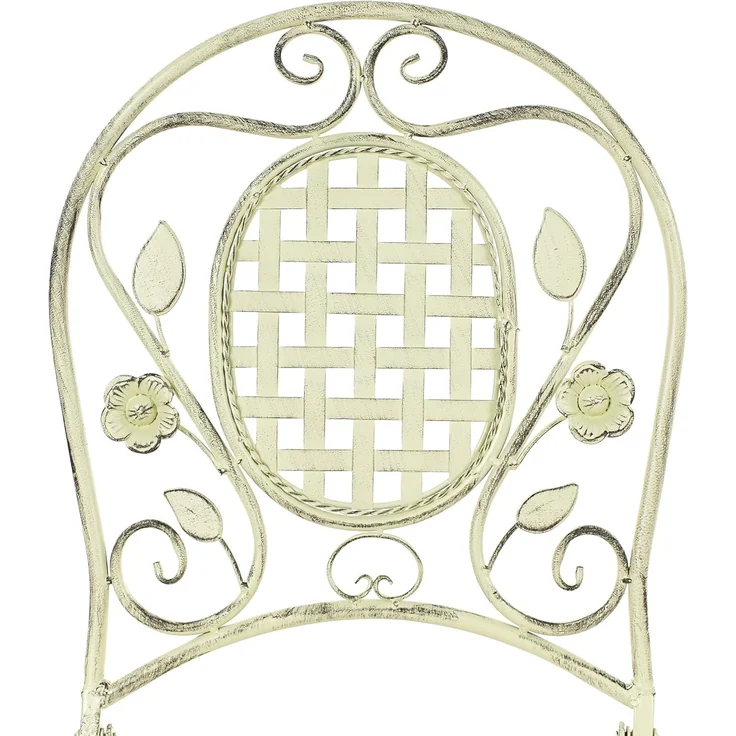 Beliani 'BIVIO' Garten-Barhocker, 2er Set, klappbar, Metall Hellgrün – Bild 9