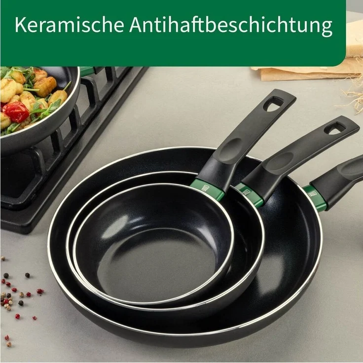FACKELMANN Chefkoch Aluminium-Pfanne Ø28 cm Keramik-Antihaft-Beschichtung – Bild 3