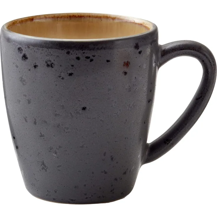 Bitz Becher mit Henkel black / amber 0,19 l