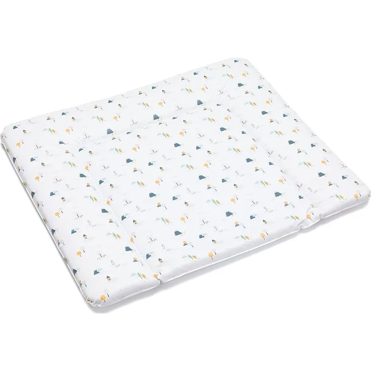 Fillikid Wickelauflage Softy Large 75x85 cm (Häuschen Weiß)