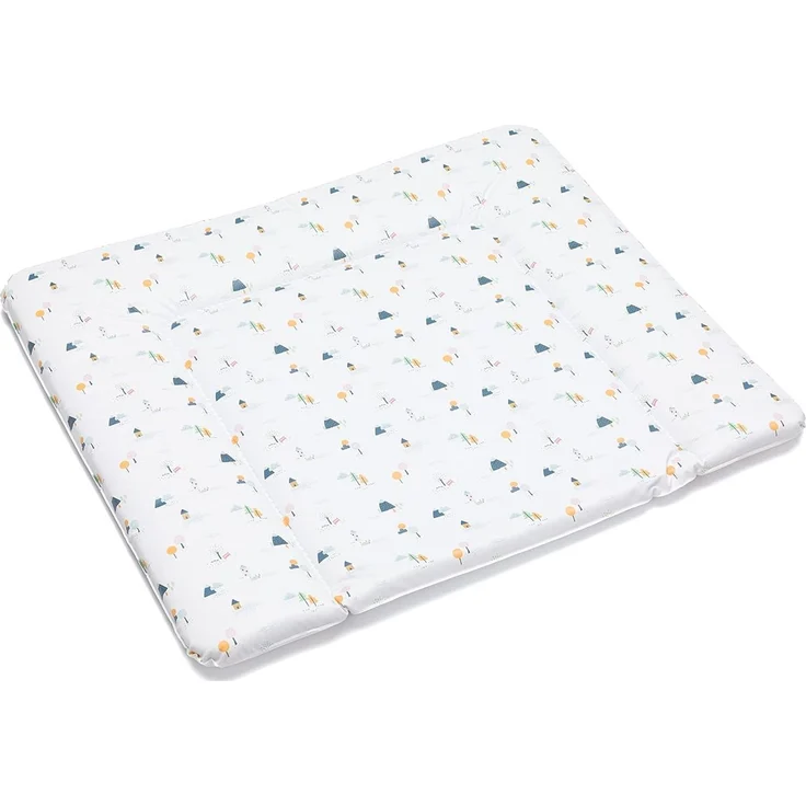 Fillikid Wickelauflage Softy Large 75x85 cm (Häuschen Weiß) – Bild 1