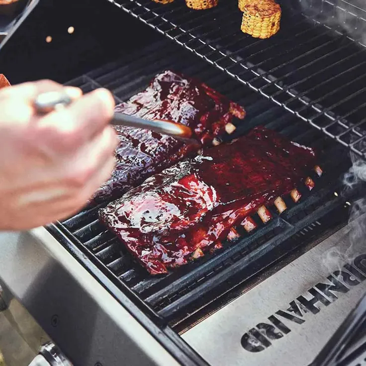 BURNHARD® Grillrost Gusseisen, emailliert, beidseitig verwendbar, extra starke Ausführung, optimale Hitzespeicherung, BBQ-Branding, passend für FRED, Big FRED, Fat FRED – Grillrost Gusseisen FRED - Multi-Color - #946080 – Bild 8