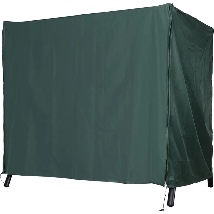 JARDJ Hollywoodschaukel Abdeckung 3 Sitzer, Wasserabweisend Winterfest Schutzhülle für Gartenschaukel, UV-Beständig Abdeckplane, Abdeckhaube, Reißfest 420D Oxford Gewebe, 177x114x152cm Dunkelgrün