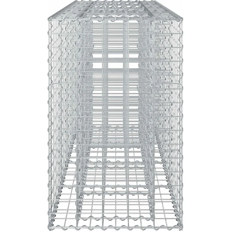 vidaXL Gabionen-Hochbeet 170 x 50 x 80 cm Verzinkter Stahl Silber 42033329 – Bild 7