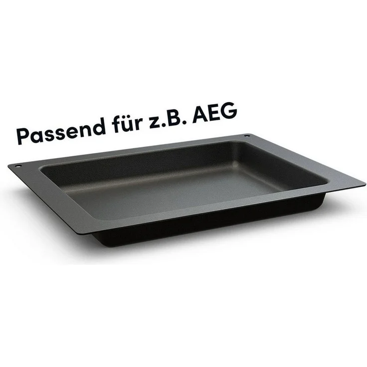 Hoffmann Germany Backblech Backplatte tief passend für z.B. Miele – Made in Germany, Aluguss, (1-St, 1x Backplatte tief 447x360 mm), Aluguss, 4,5 cm Rand, Antihaft, kein Backpapier nötig, 250°C – Bild 1