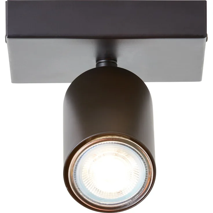 Brilliant Deckenstrahler Jello G99727/76 Wohnzimmer, Schlafzimmer Metall Indoor Decke schwarz - LED wechselbar