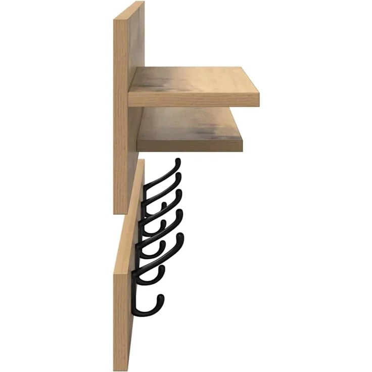 vidaXL Wandmontierter nachttisch Artisan-Eiche 90 x 15 x 36 cm 874426 – Bild 6