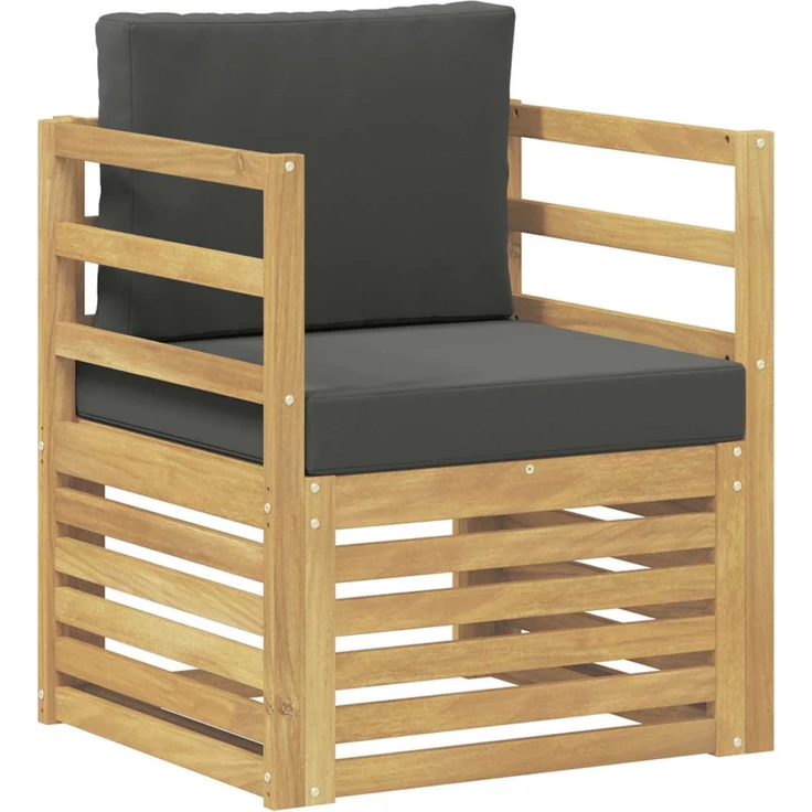 vidaXL Outdoor-Sofagarnitur Polyester Weiß 3439079 – Bild 2