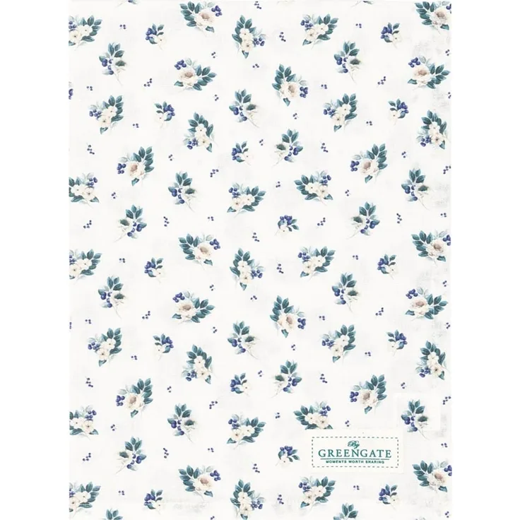 Greengate Geschirrtuch 50x70 cm Philina white 100% Baumwolle