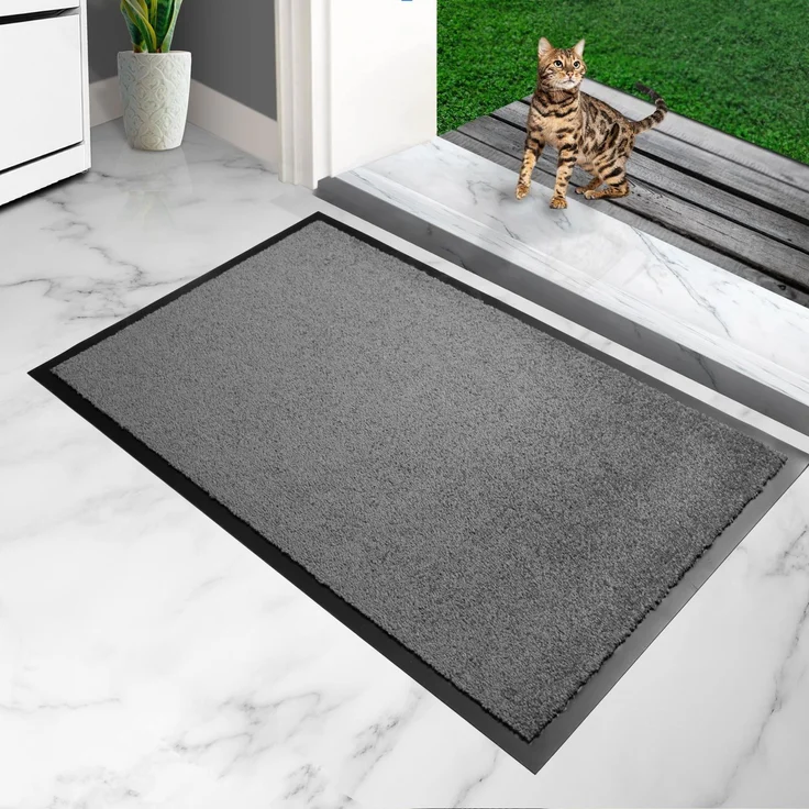 Furni24 Fußmatte - Grau, 60 x 90 cm – Bild 2
