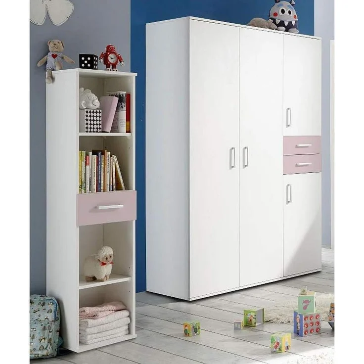 Storado 'Sienna' 7-tlg. Babyzimmer-Set weiß matt/flieder – Bild 4