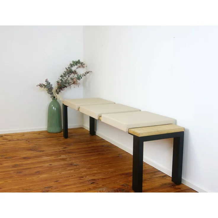 Lycce Bankauflage Bankkissen Klemmkissen Sitzkissen mit 2 Leisten, 40cm Klemmtiefe, (1 St), verrutscht nicht, mit Klemmfunktion, versch. Farben
