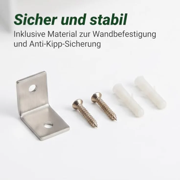 relaxdays Waschmaschinenumbauschrank, Waschmaschinenschrank mit 2 Türen, weiß, großzügiger Stauraum und verstellbare Einlegeböden – Bild 9