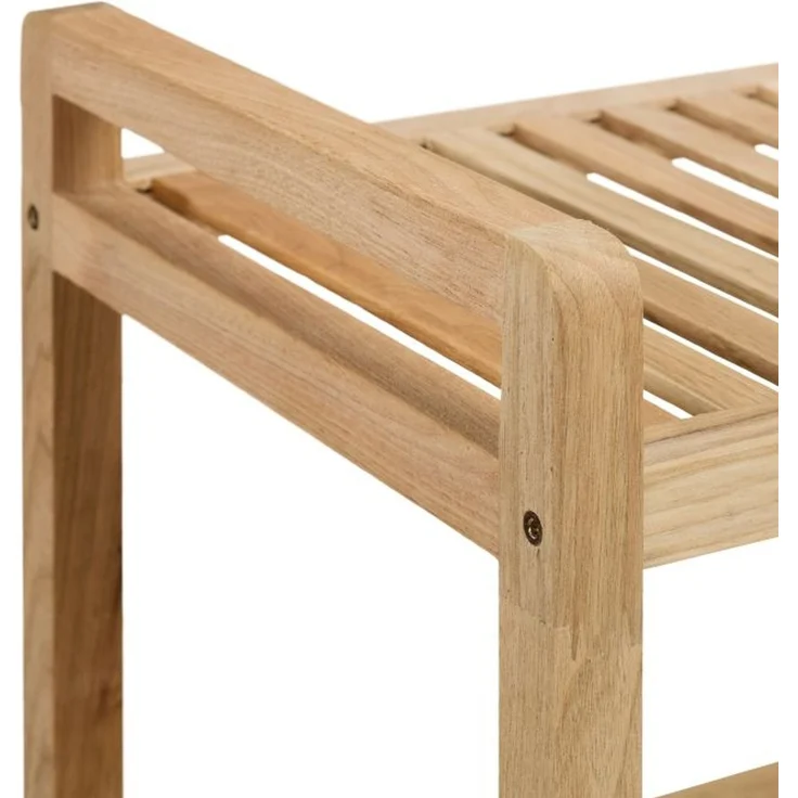 Relaxdays Badregal Holz mit Rollen – Bild 6