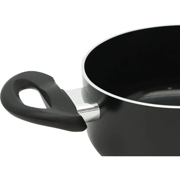 Elo Topf-Set METIS, 4-teilig, Schwarz, mit Glasdeckel, Aluminium, 3 Kochtöpfe und 1 Stielkasserolle – Bild 6