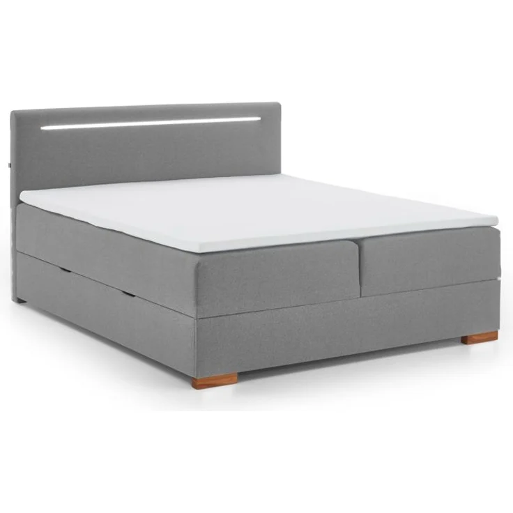 Cooper I Boxspringbett braun EicheStoffbezug 211cm x 182cm x 110cm – Bild 1