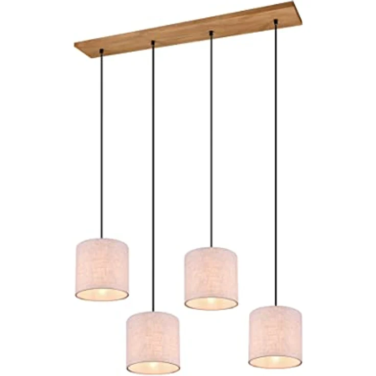 lightling Pendelleuchte Emil, ohne Leuchtmittel, abhängig vom Leuchtmittel, moderne Pendellampe mit Stoffschirmen – Bild 2