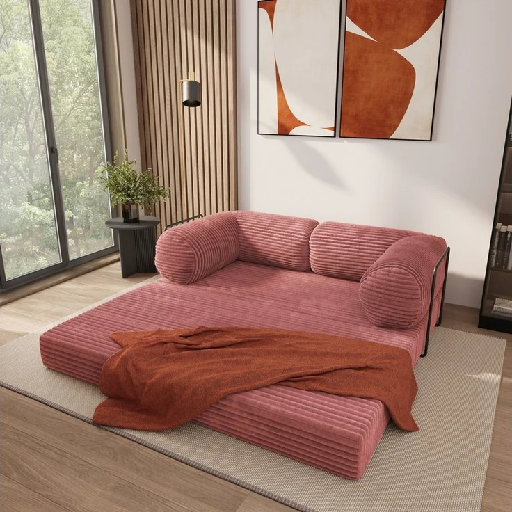 Masseno Sofa ALVIO mit Schlaffunktion, Schlafsofa, Schaumstoffsofa – Bild 3