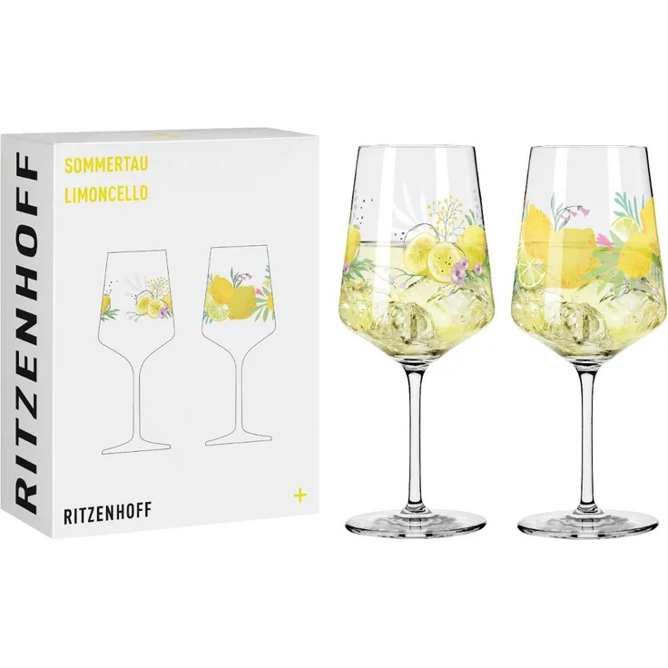 Ritzenhoff 2931020 Aperitifglas 2er Set #19, #20 SOMMERTAU Limoncello von A. Vasconcelos und C. Kordes 2024 in Geschenkbox