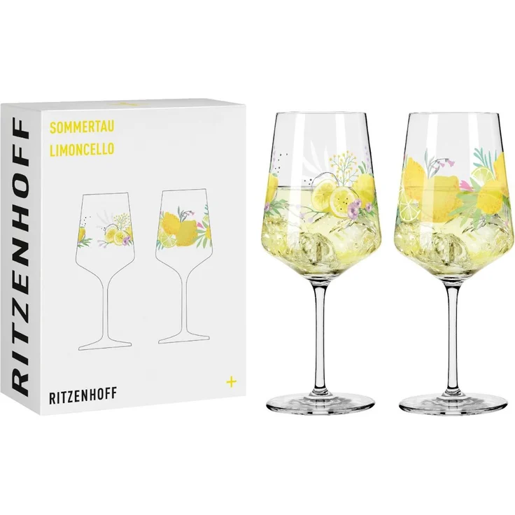 Ritzenhoff 2931020 Aperitifglas 2er Set #19, #20 SOMMERTAU Limoncello von A. Vasconcelos und C. Kordes 2024 in Geschenkbox – Bild 1