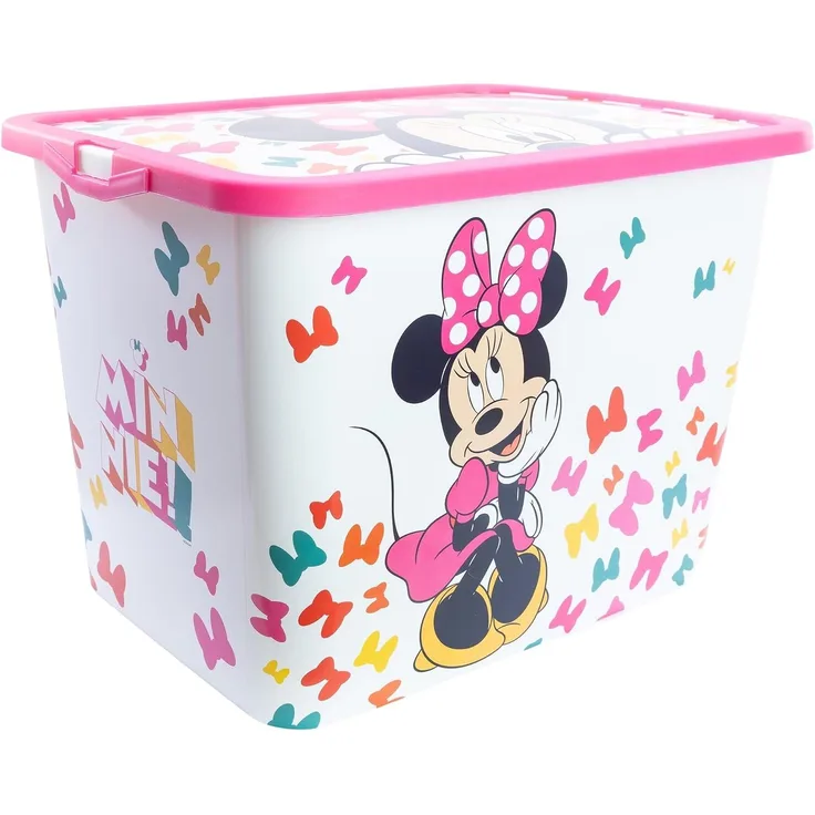 Disney Minnie Mouse Aufbewahrungsbox 23 l Kinderzimmer Box für Spielzeug
