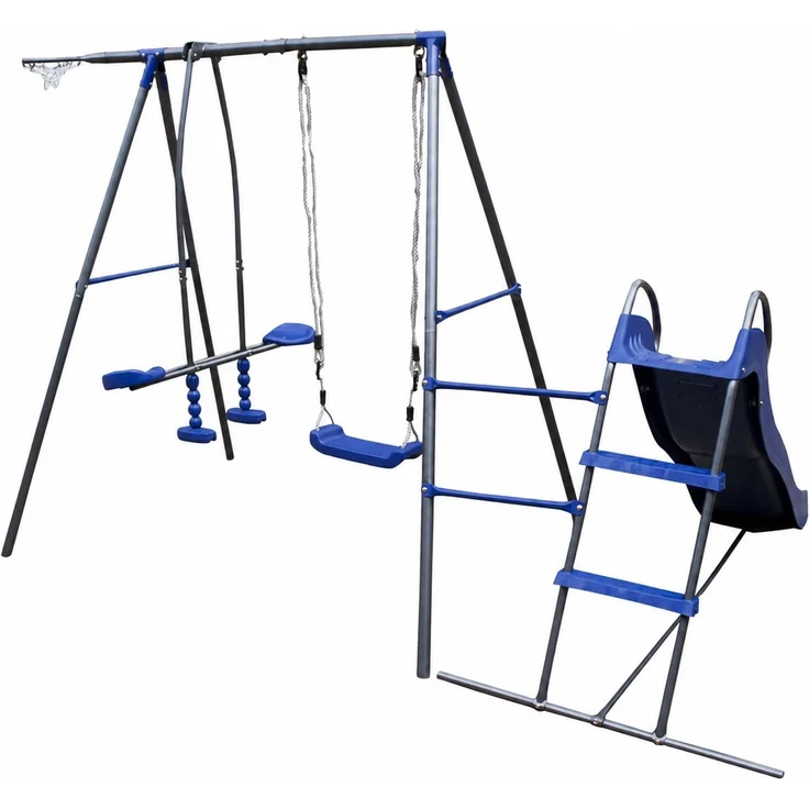 Kinderspielplatz aus Metall |Schaukel, Rutsche, Basketball #4542 – Bild 10