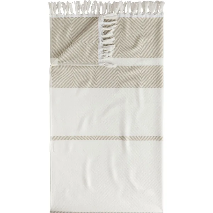 Pestemal Saunatuch 100x180cm 100% Baumwolle Strandtuch beige