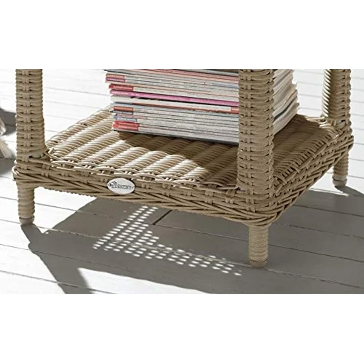 Destiny Beistelltisch MERANO, 46x46x50cm, Aluminium, Polyrattan – Bild 3