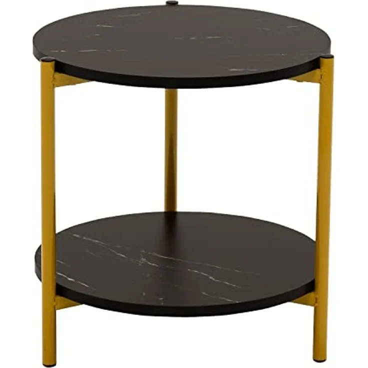 Happy Garden Couchtisch mit Marmoreffekt und goldenen Beinen Rosalie – Bild 4
