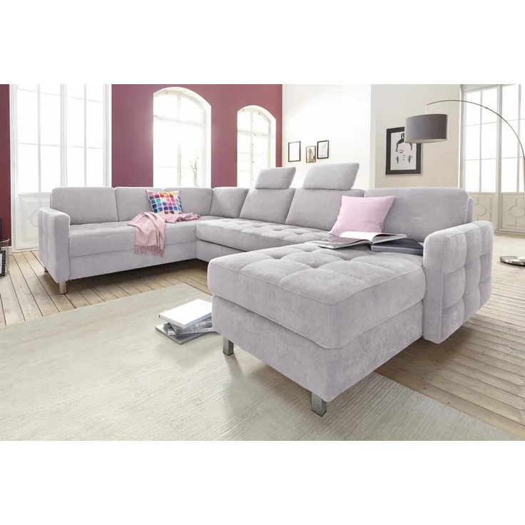sit&more Wohnlandschaft Pablo U-Form, wahlweise mit Bettfunktion und Bettkasten