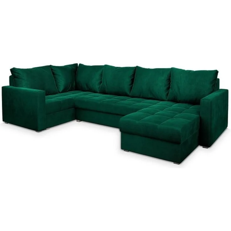 Masseno Ecksofa LORIVO mit Schlaffunktion U-Form, Sofa mit Bettkasten – Bild 4