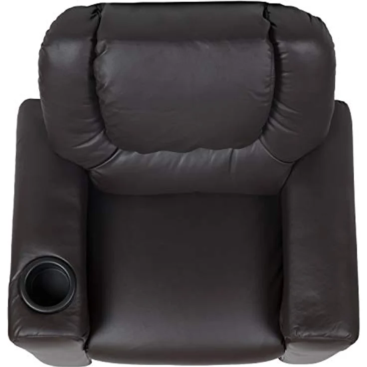 Flash Furniture Kids Recliner with Cup Holder, Leather, Brown LeatherSoft, Set of 1 – Bild 13