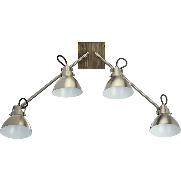 Design Deckenstrahler mit vier beweglichen Spots TIMBER