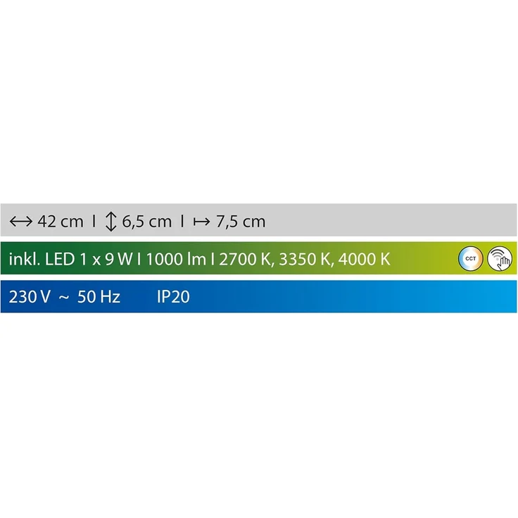 Fischer & Honsel 30526 LED Wandleuchte Bridge sandschwarz blattgoldfarben CCT – Bild 4