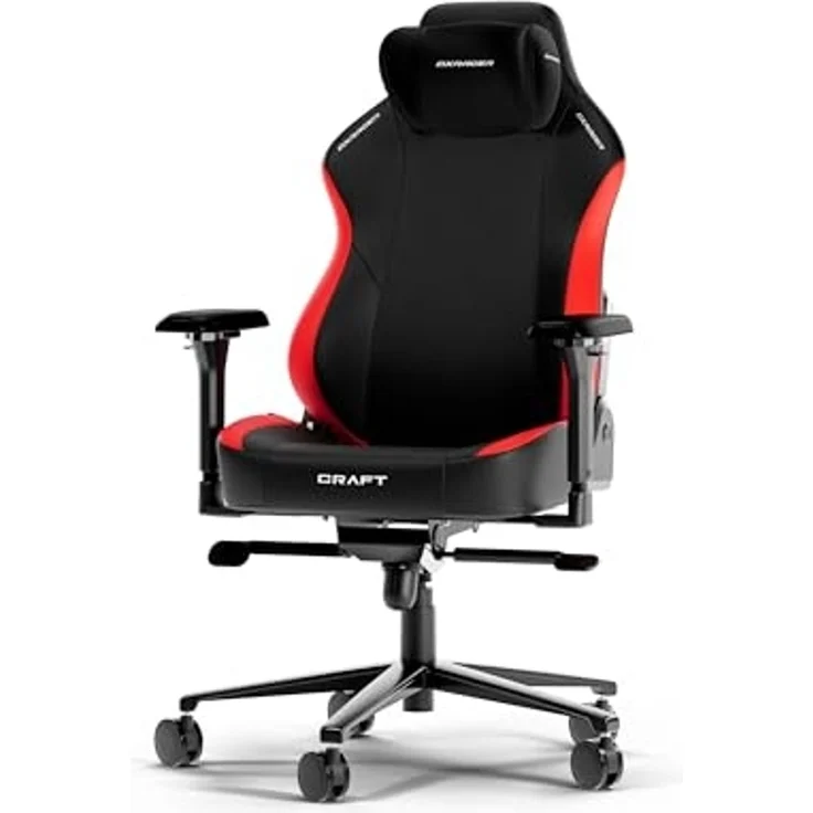 DXRacer CRAFT L Schwarz & Rot EPU Leder das Orginal Gaming Stuhl – Bild 1