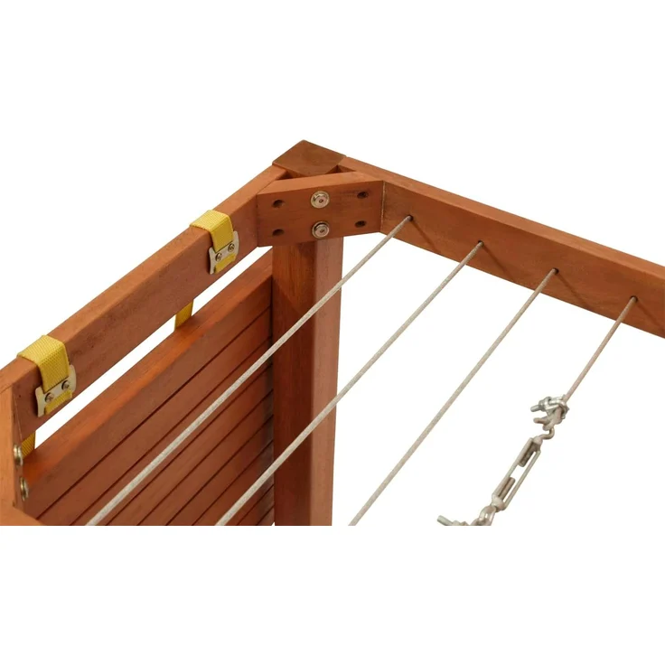 DEGAMO Gartentisch (1-St), mit Wäscheständerfunktion, 60x100 cm, Eukalyptus – Bild 6