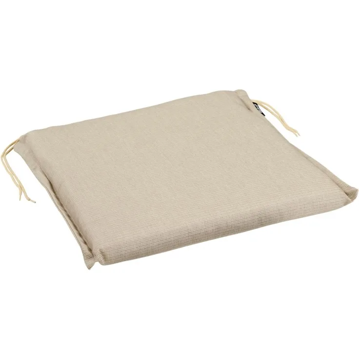Sitzkissen Florina für Gartenstühle, Taupe, 45 x 48 x 5 cm