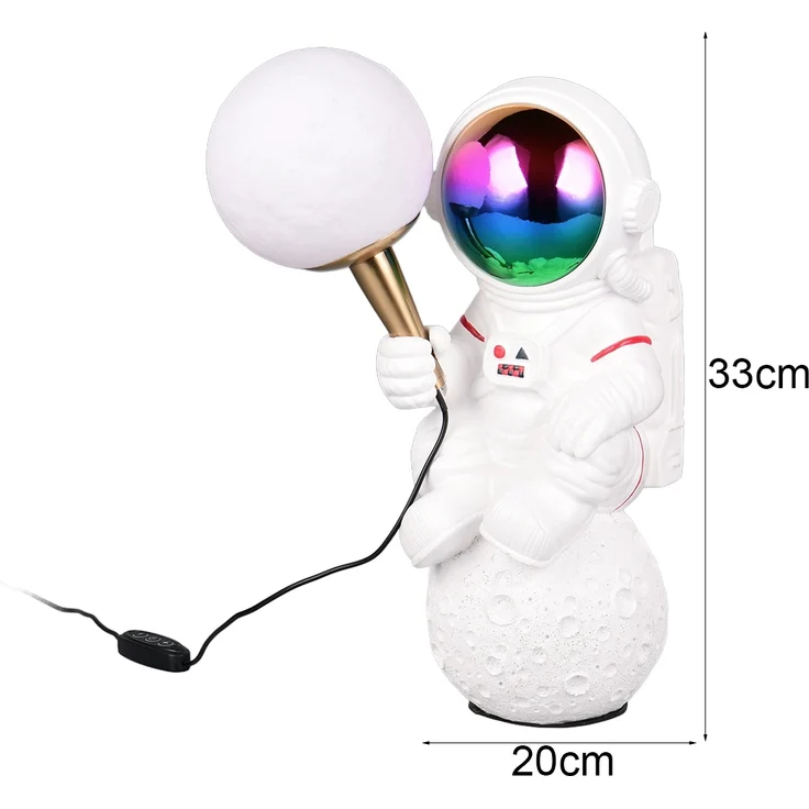Ausgefallene Tischlampe STRONG LED dimmbar, Deko Lampe USB betrieben, Höhe 33cm – Bild 4