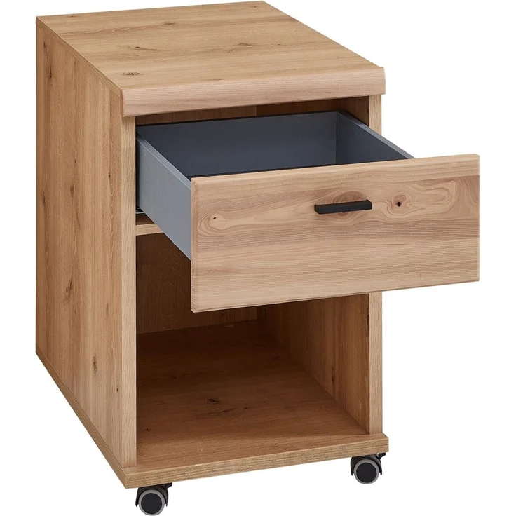 Rollcontainer Sonos, Holz, Holzwerkstoff, Kunststoff, Metall, Holzfarben, 44 x 67 x 58 cm – Bild 3