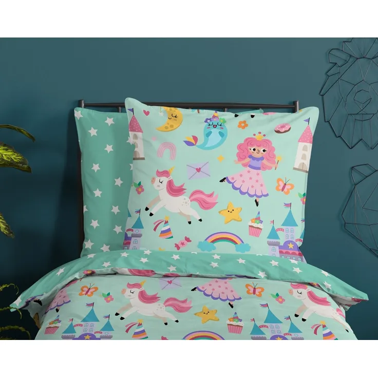 good morning Babybettwäsche Fantastic, Renforcé, 2 teilig, Baumwolle, Renforcé, Wendeoptik, Kind, Baby, Mädchen, Fantasie