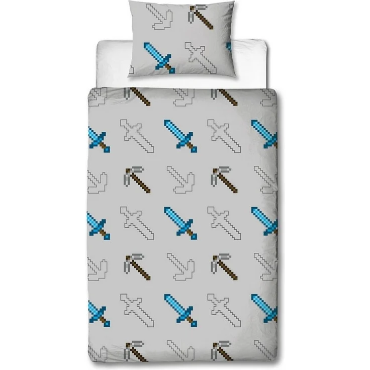 Minecraft Bettwäsche Set für Einzelbett - Einzelbett-Set für kleine Baukünstler – Bild 2