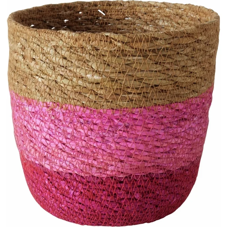 BOLTZE GRUPPE GmbH Aufbewahrungskorb Boltze, Korb Rosaly, Dekokorb, Natur Rosa 13,5cm 2055587 (1 St)