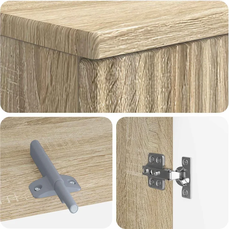 vidaXL 2-teiliges Badezimmer Schrank Set ARNHEM Sonoma-Eiche 3417605 – Bild 6